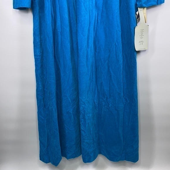 Vintage Vanity Fair Peacock Blue Robe 80's NWT Size XL RARE - Picture 5 of 11